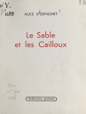 cover image of Le sable et les cailloux